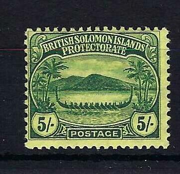 Image of British Solomon Islands/Solomon islands SG 17 VLMM British Commonwealth Stamp